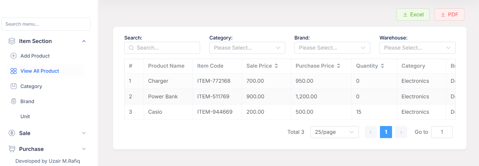Inventory Management System preview